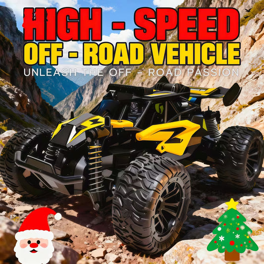 Terrain Monster RC Truck with 2 Rechargeable Batteries & LED Lights